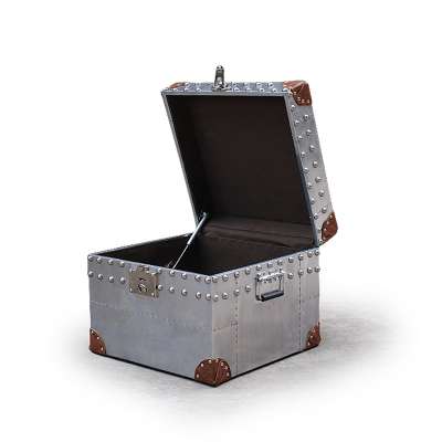 Sheet Material Reproduction Portable Antique Trunk On Sale