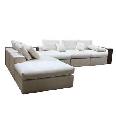 Modern Recliner Fabric L-Shaped Corner Combination Sofa Cum Bed Sets For Living Room Furniture