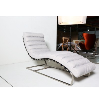 Stainless Steel Fram Modern Single Sofa Chair Cotton Material Luxury Lounge Furniture